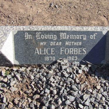 FORBES Alice 1870-1963