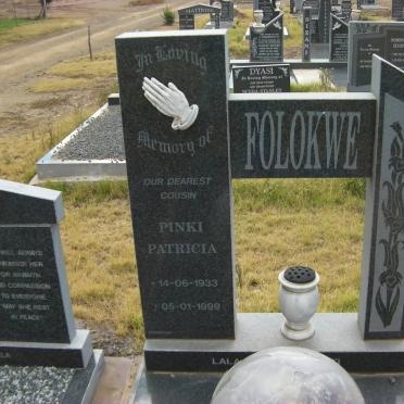 FOLOKWE Pinki Patricia 1933-1999