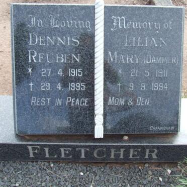 FLETCHER Dennis Reuben 1915-1995 &amp; Lilian Mary DAMPIER 1911-1994