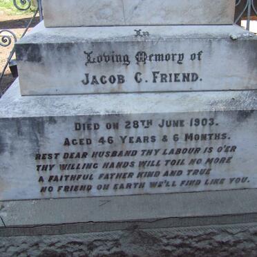 FRIEND Jacob C. -1903