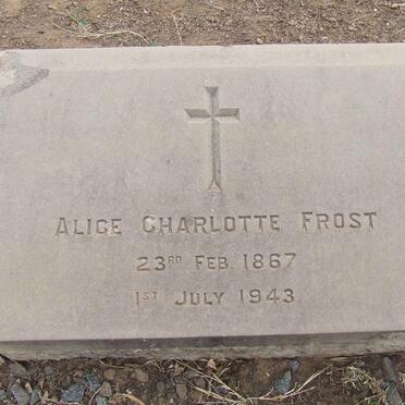 FROST Alice Charlotte 1867-1943