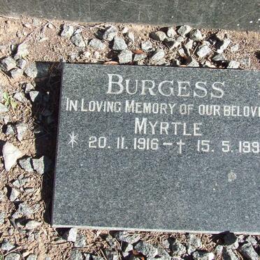 BURGESS Myrtle 1916-1996