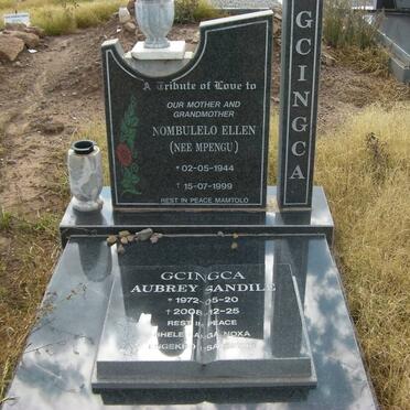 GCINGCA Aubrey Sandile 1972-2008 :: GCINGCA Nombulelo Ellen nee MPENGU 1944-1999