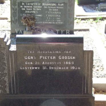 GOOSEN Gert Pieter 1865-1935