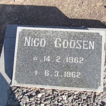 GOOSEN Nico 1962-1962