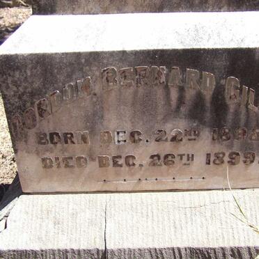 GILROY Gordon Bernard 1898-1899