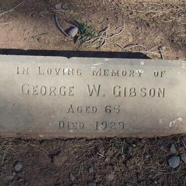 GIBSON George W. -1929