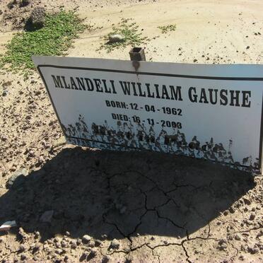 GAUSHE Mlandeli William 1962-2003