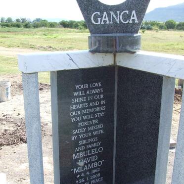 GANCA Mbulelo David 1962-2008