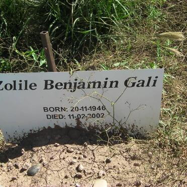 GALI Zolile Benjamin 1946-2002