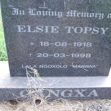 GANGXA Elsie Topsy 1918-1998