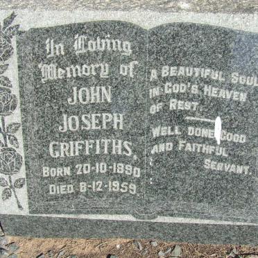 GRIFFITHS John Joseph 1890-1959