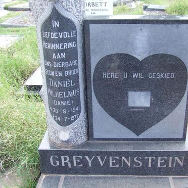 GREYVENSTEIN Daniël Wilhelmus 1941-1977