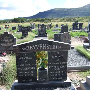 GREYVENSTEIN Jan Johannes 1944-1997 :: GREYVENSTEIN Stephanus Rudolf 1944-2002