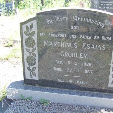 GROBLER Marthinus Esaias 1886-1967