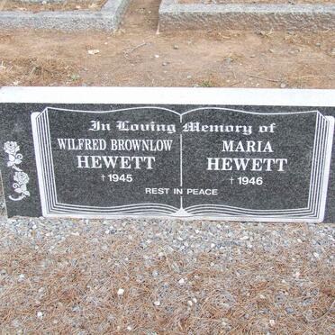 HEWETT Wilfred Brownlow -1945 &amp; Maria -1946