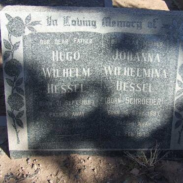 HESSEL Hugo Wilhelm 1887-1955 &amp; HESSEL Johanna Wilhelmina SCHROEDER 1887-1973