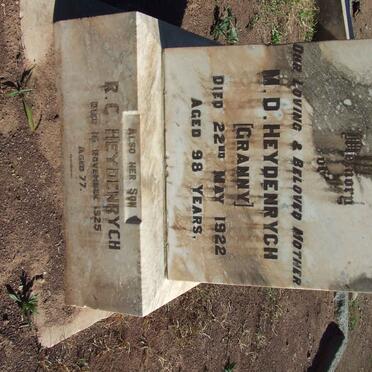 HEYDENRYCH M.D. -1922 :: HEYDENRYCH R.C. -1925 