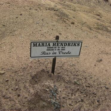 HENDRIKS Maria 1923-2002