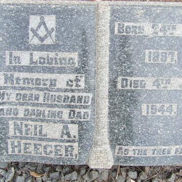 HEEGER Neil A. 1887-1944 