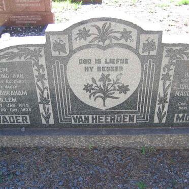 HEERDEN Gert Abraham Willem, van 1879-1935 &amp; Johanna Adriana Magdalena Brown UPTON 1878-19??