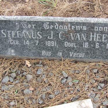 HEERDEN Stefanus J.C., van 1891-1926