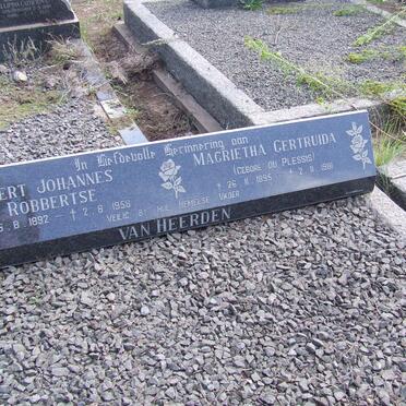 HEERDEN Gert Johannes Robbertse, van 1892-1958 &amp; Magrietha Gertruida DU PLESSIS 1895-1981