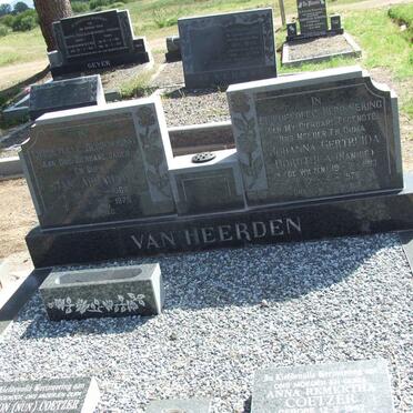 HEERDEN Jan Abraham, van 1909-1978 &amp; Johanna Gertruida Dorothea DE WILZEN 1913-1976