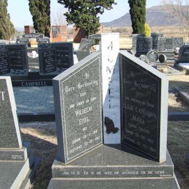 HUMPEL Wilhelm Eike 1918-1987 &amp; Elsje Catharina Maria COETZER 1922-1984