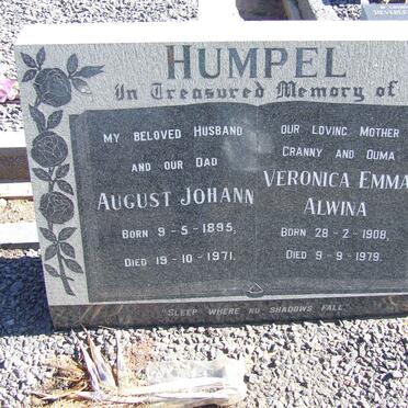 HUMPEL August Johann 1895-1971 &amp; Veronica Emma Alwina 1908-1979