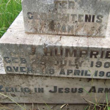 HUMPRIES J.J. 1904-1905