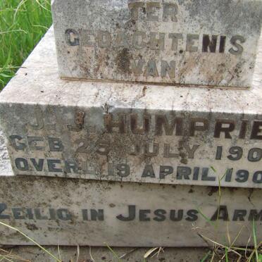 HUMPRIES J.J. 1904-1905