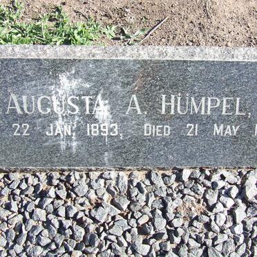 HUMPEL Augusta A. 1893-1979