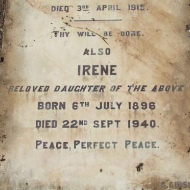 HURLEY Emily Eliza nee HOBBS 1860-1915 :: HURLEY Irene 1896-1940