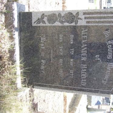 HADDAD Alexander 1877-1932