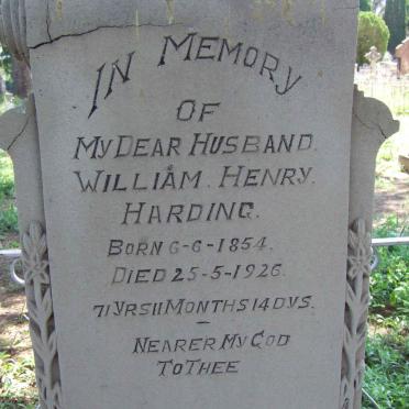 HARDING William Henry 1854-1926