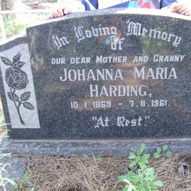 HARDING Johanna Maria 1869-1961