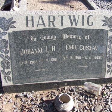 HARTWIG Emil Gustav 1901-1968 &amp; Johanne L.H. 1904-1961