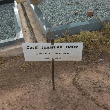 HALSE Cecil Jonathan 1952-2000