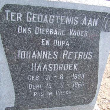 HAASBROEK Johannes Petrus 1890-1966 &amp; Margaret Maria RAWLINS 1895-1959