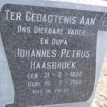 HAASBROEK Johannes Petrus 1890-1966 &amp; Margaret Maria RAWLINS 1895-1959