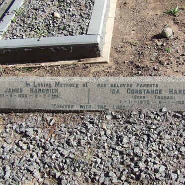 HARDWICK James 1866-1951 &amp; Ida Constance THOMAS 1872-1950