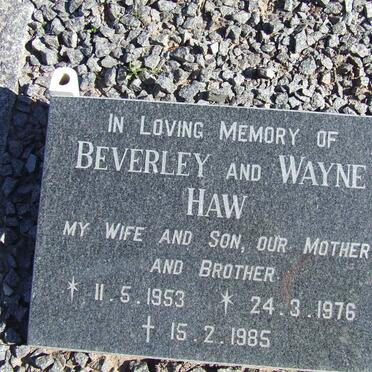 HAW Beverley 1953-1985 :: HAW Wayne 1976-1985