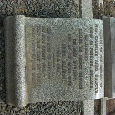 HODGES Charles King 1866-1943 &amp; Louisa Allison 1869-1961