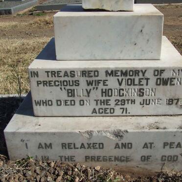 HODGKINSON Violet Owen -1976