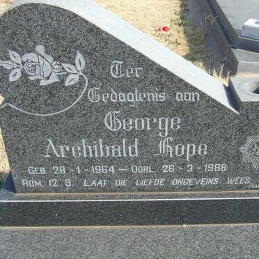 HOPE George Archibald 1964-1988