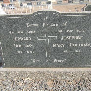 HOLLIDAY Edward 1856-1949 &amp; Josephine Mary 1862-1944