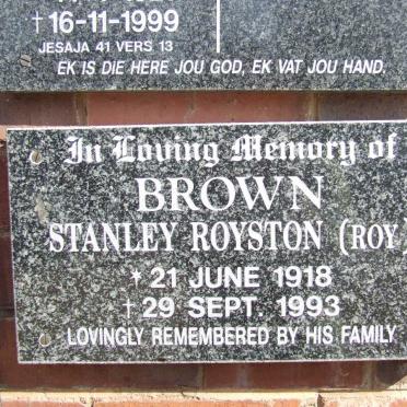 BROWN Stanley Royston 1918-1993