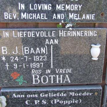 BOTHA B.J. 1923-1997