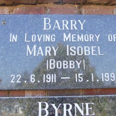 BARRY Mary Isobel 1911-1992